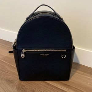 Henri Bendel West 57th Black Saffiano Leather Backpack